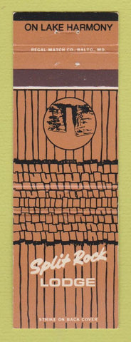 Matchbook Cover - Split Rock Lodge Lake Harmony PA