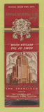 Matchbook Cover - Hotel Sir Francis Drake San Francisco CA
