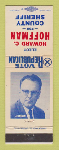 Matchbook Cover - Howard Hoffman County Sheriff Election