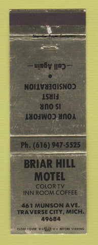 Matchbook Cover - Brair Hill Motel Traverse City MI