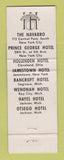Matchbook Cover - Hotel Bancroft Saginaw MI