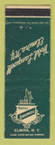 Matchbook Cover - Hotel Langwell Elmira NY