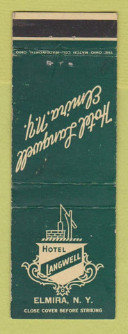 Matchbook Cover - Hotel Langwell Elmira NY