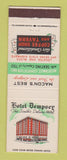 Matchbook Cover - Hotel Dempsey Macon GA