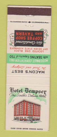 Matchbook Cover - Hotel Dempsey Macon GA