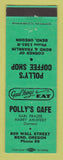 Matchbook Cover - Polly's Cafe Coffee Shop Bend OR