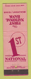 Matchbook Cover - 1st National Bank Beaumont TX