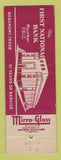 Matchbook Cover - 1st National Bank Beaumont TX