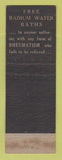 Matchbook Cover - Hotel Will Rogers Claremore OK