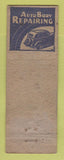 Matchbook Cover - Bill Mattocks Auto Painting Body Denver Colorado pinup WORN