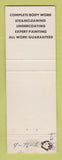 Matchbook Cover - Santa Fe Body Shop Colorado Springs pinup WEAR