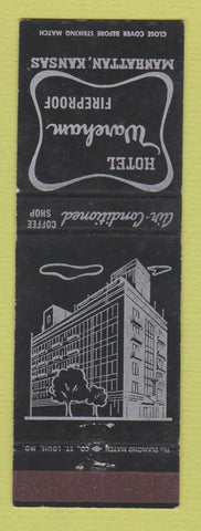Matchbook Cover - Hotel Wareham Manhattan KS