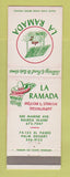 Matchbook Cover - La Ramada Mexican Restaurant Balboa Island Palm Desert CA