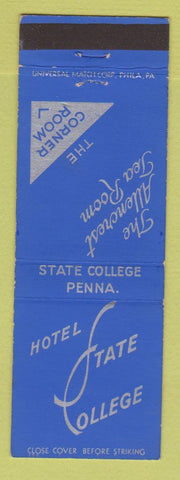 Matchbook Cover - Hotel State College PA
