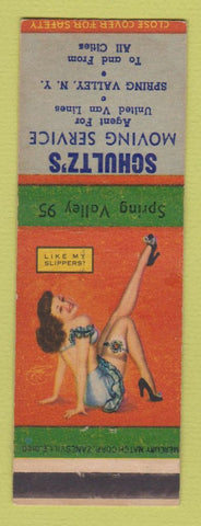 Matchbook Cover - Schultz's Moving Service Spring Valley NY pinup