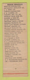 Matchbook Cover - Hotel Owosso MI