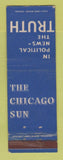 Matchbook Cover - Chicago Sun Newspaper IL