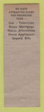 Matchbook Cover - Suburban Trust Company Cranford Garwood Scotch Plains NJ WEAR
