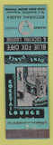 Matchbook Cover - Blue Fox Cafe Cocktail Lounge Ketchikan AK POOR BACK