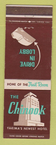 Matchbook Cover - Chinook Hotel Yakima WA