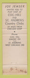 Matchbook Cover - Cog Hill Country Club Lemont IL