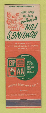 Matchbook Cover - BPAA Bowling