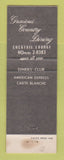 Matchbook Cover - Colts Neck Inn NJ