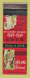 Matchbook Cover - Ho Ho Chinese Restaurant New York City