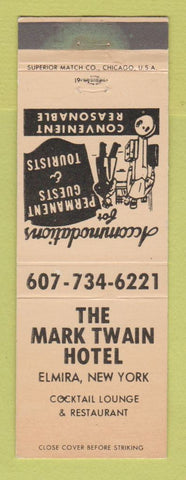 Matchbook Cover - Mark Twain Hotel Elmira NY WEAR