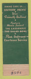Matchbook Cover - Southern Pacific Railroad WEAR