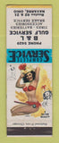 Matchbook Cover - B&L Gulf oil gas Navarre OH pinup
