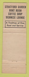 Matchbook Cover - Bellevue Stratford Hotel Philadelphia PA WEAR