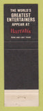 Matchbook Cover - Harrah's Casino Reno Lake Tahoe NV