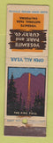 Matchbook Cover - Yosemite Park and Curry Company CA WEAR