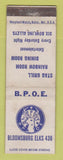 Matchbook Cover - Elks Lodge Bloomsburg PA WEAR