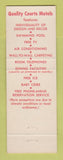 Matchbook Cover - Colonial Motor Court Concord NC Quality Courts