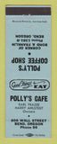 Matchbook Cover - Polly's Cafe Coffee Shop Bend OR