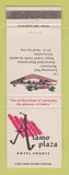 Matchbook Cover - Alamo Plaza Hotel Courts Augusta Atlanta GA Dallas TX