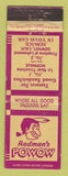 Matchbook Cover - Redman's Powwow Norwalk Downey CA WEAR