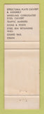 Matchbook Cover - Northern Culvert Cadillac MI pinup CREASED