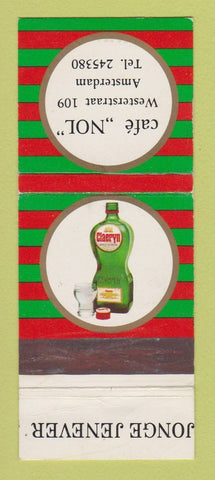 Matchbook Cover - Jonge Jenever Cafe Nol Amsterdam Claeryn Liquor WEAR