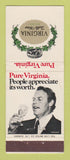 Matchbook Cover - Virginia Table Wine South Africa