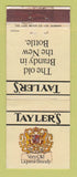 Matchbook Cover - Tayler's Brandy Liquor WORN TAPED