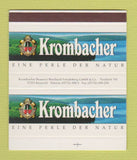 Matchbox - Krombacher Liquor Postfach Kreuztal