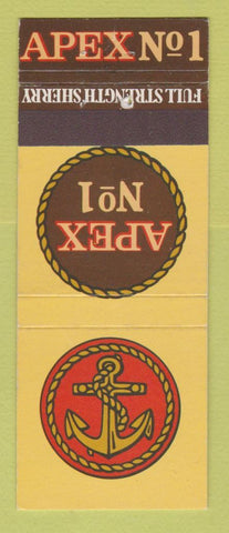 Matchbook Cover - Apex #1 Sherry Liquor
