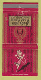 Matchbook Cover - Rod's 1920's Road House West Orange NJ girlie WEAR 30 Strike