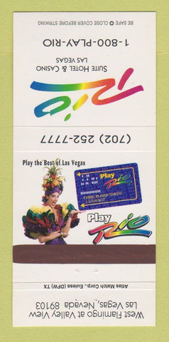 Matchbook Cover - Rio Hotel Casino Las Vegas NV  30 Strike