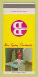 Matchbook Cover - Burroughs Typewriter girlie 30 Strike