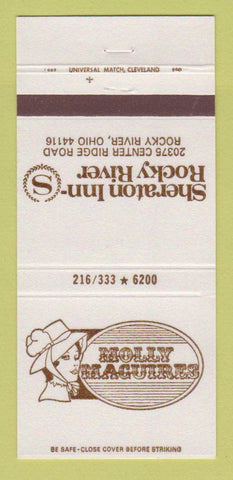 Matchbook Cover - Sheraton Inn Rocky River OH girlie 30 Strike