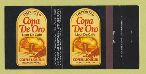 Matchbook Cover - Copa De Oro Liquor Coffee Mexico Portland OR 30 Strike